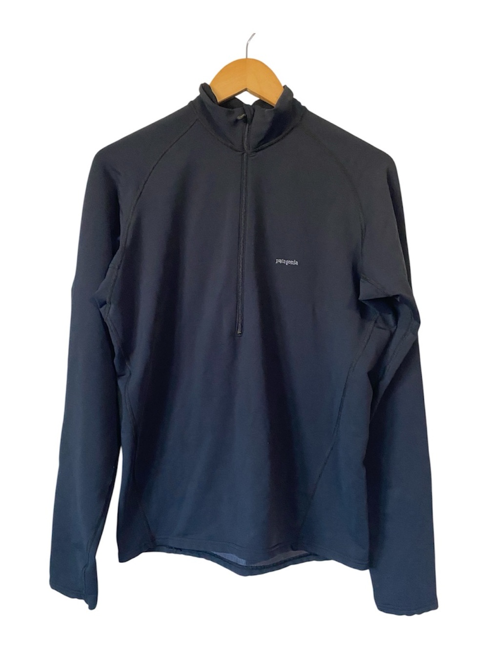 Patagonia capilene Black Quarter-Zip Performance Pullover base layer Medium